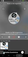 La 100 99.9 fm Argentina โปสเตอร์