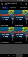 Radios de Ecuador El Oro Affiche