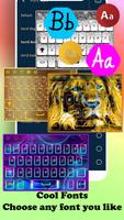 Lightning lion king Keyboard-poster