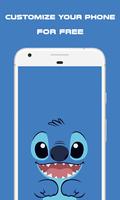 Lite Wall  - blue koala cartoon Wallpaper पोस्टर