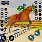 Racing Jeu d'équitation 3D icône