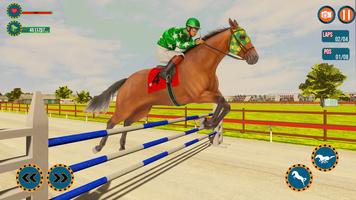 Racing Jeu d'équitation 3D Affiche