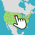 US States Map Quiz Game icône
