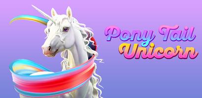 Ponytail unicorn Cartaz