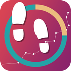 Free Pedometer:  Calorie & Step Counter App icône