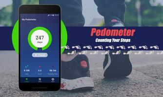 Free Pedometer:  Calorie & Step Counter App Affiche