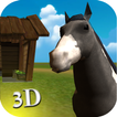 Cavalo simulador 3D animal