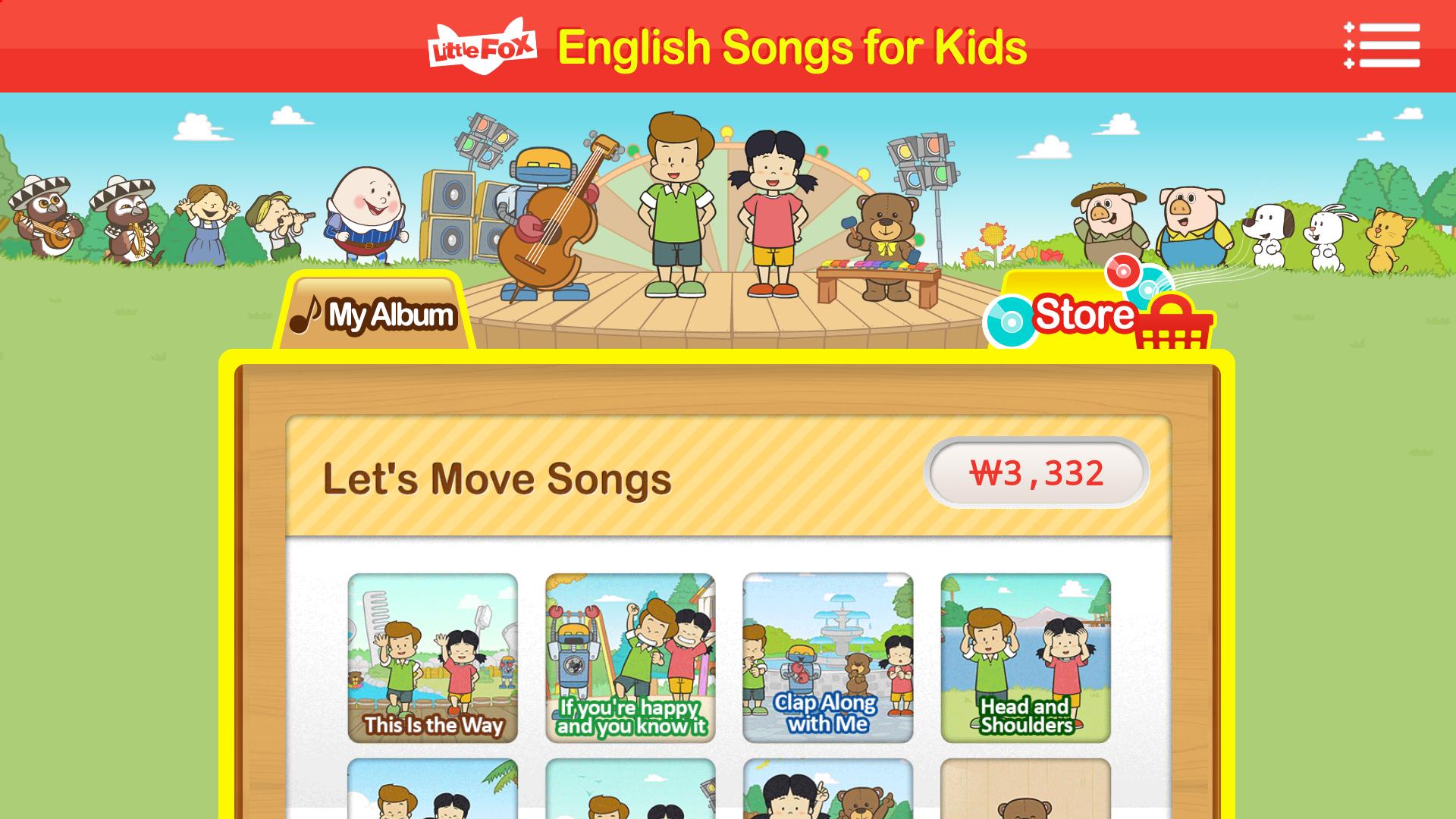 Английская песня kids. English Kids Songs. Little Fox English for Kids. Инглиш Сонг. English for Kids приложение.