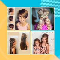 Little Girl Hairstyles Affiche