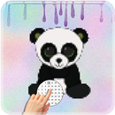 Little Panda's Pixel Art - Number Coloring Books APK