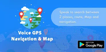 Voz de navegação GPS e Mapa