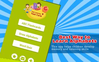 Kids ABC Flashcards Alphabets Plakat