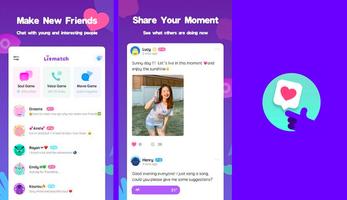 Litmatch Chat App Helper الملصق