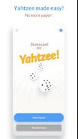 Scorecard for Yahtzee Affiche