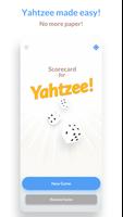 Scorecard for Yahtzee Plakat