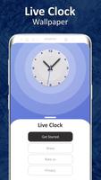 Live clock wallpaper Cartaz