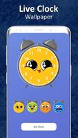 Live clock wallpaper imagem de tela 1