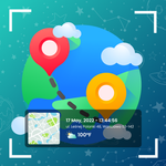Photo Location with Time-stamp icon
