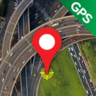 Live GPS Satellit Erde Karte Zeichen