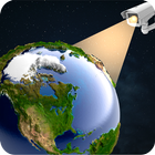 Live GPS-satellite kaarten-icoon