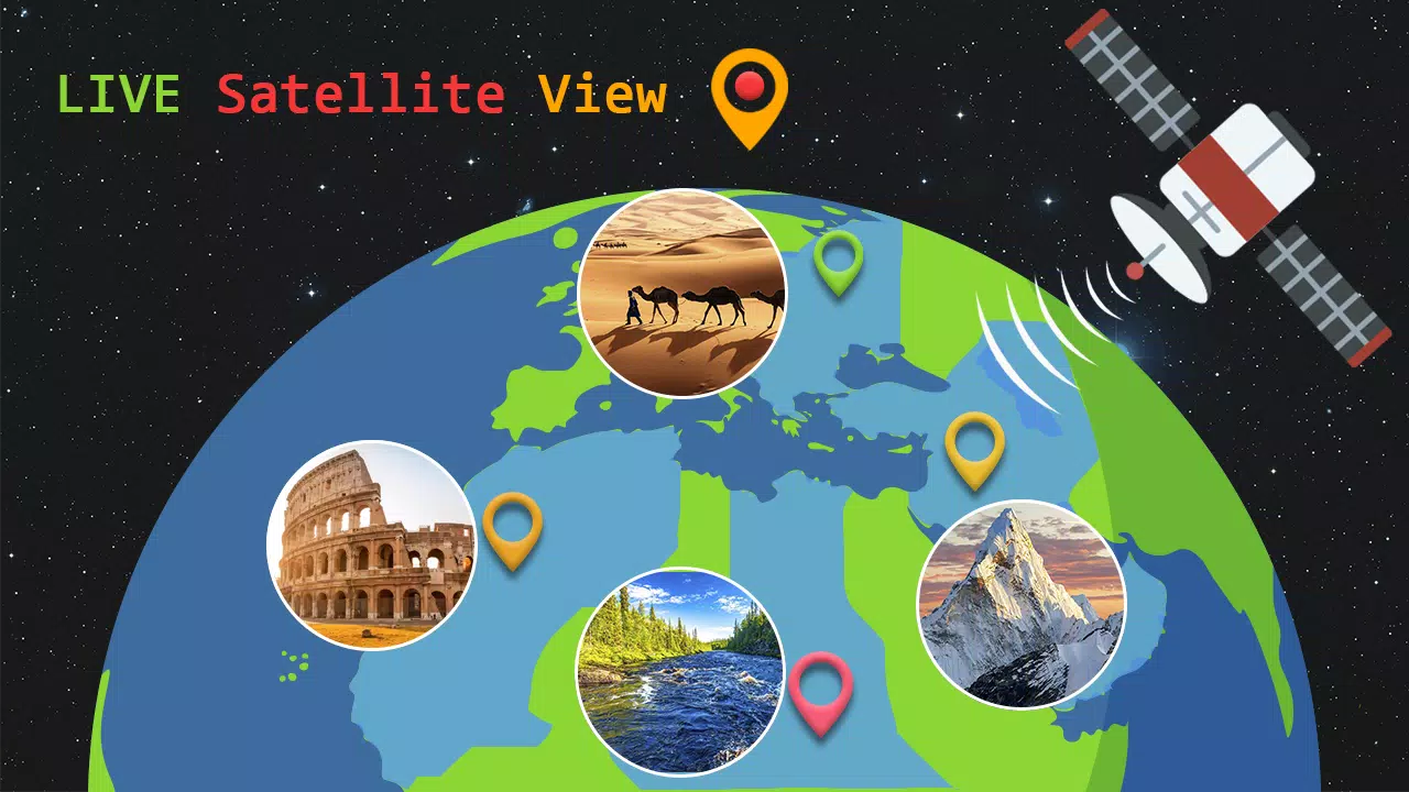 Real Time Satellite Map 2020 Live Earth Map Pour Android - Téléchargez L'apk