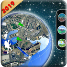 Carte Live Earth - Vue satellite: vue sur la rue icône