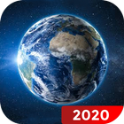 ikon Bumi yang Hidup peta 2020 - Tampilan Satelit