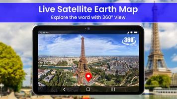 GPS Satellite Map Navigation Cartaz