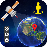 Live Earth carte et vue par satellite, suivi GPS icône