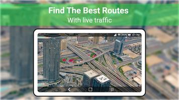 ライブアースマップ-WebCam、GPS、衛星ビュー ポスター