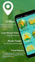 360 street view, planificateur d'itinéraire Affiche