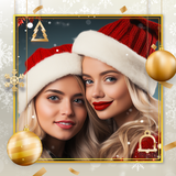 إطارات صور عيد الميلاد - بطاقا أيقونة