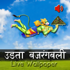 Flying hanuman live wallpaper icône