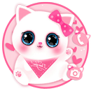 Adorable Pink Cat Themes HD Wa APK