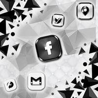 Black, N, White Theme & Live W ảnh chụp màn hình 3