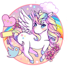 Cartoon Unicorn Themes 3D Wall icon