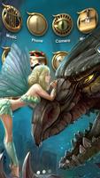 Dragon, Girl Themes, Live Wall poster