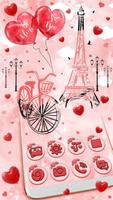 Eiffel Tower Love poster