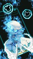 Fire, Blue, Skull Themes, Live ảnh chụp màn hình 2
