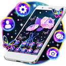 Galaxy Neon Rose Themes HD Wallpapers 3D icons APK