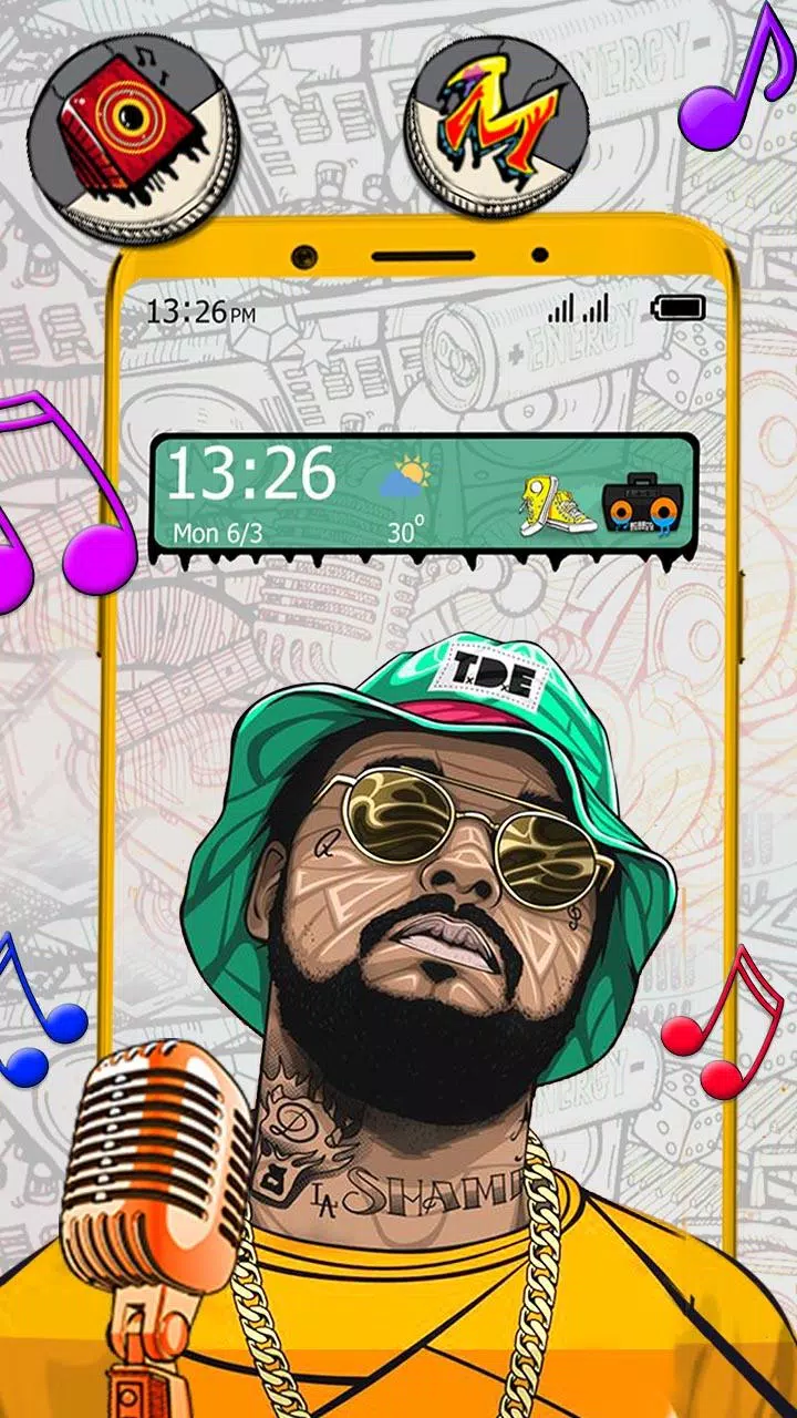 Descarga de APK de Temas Hip, Hop, Musicde fondos para Android