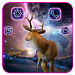 Lonely, Galaxy, Deer Temalar Duvar 3D