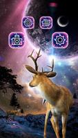 Temas Lonely, Galaxy, Deerde fondos pantalla Poster