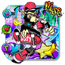 Monkey Graffiti Themes HD Wallpapers APK
