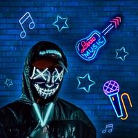Neon, Mask, Man Themes, Live W ảnh chụp màn hình 3