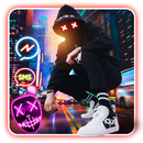 Neon, Night, Street, Man Theme APK