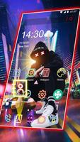 Neon, Night, Street, ManTemas parede HD imagem de tela 1