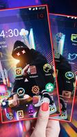 Neon, Night, Street, ManTemas parede HD imagem de tela 2