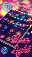 Neon Bling Lights Poster