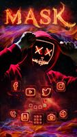 Temas Neon, Fire, Maskde fondo Poster